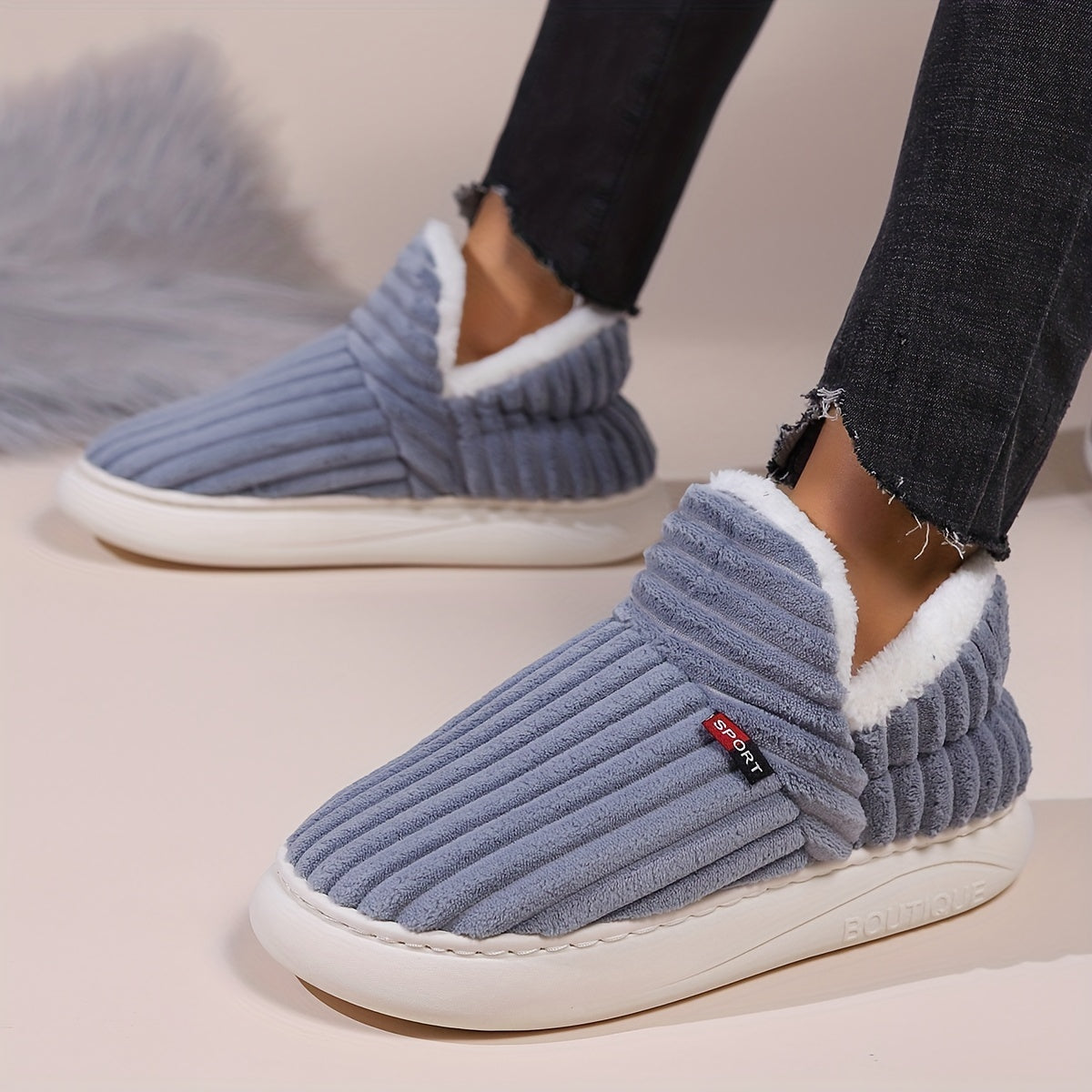 Maja – Comfortable Winter Fur Slippers