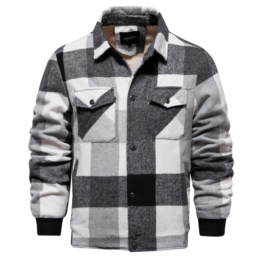 Lars – Sherpa-Lined Flannel Jacket