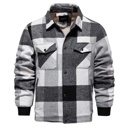 Lars – Sherpa-Lined Flannel Jacket