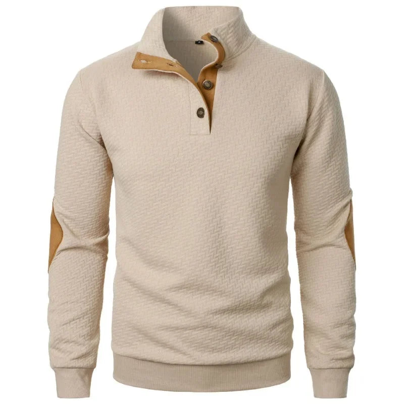 Magnus - Buttoned Casual Sweatshirt