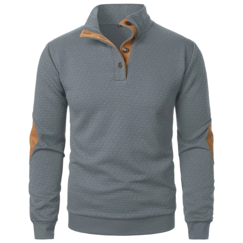 Magnus - Buttoned Casual Sweatshirt