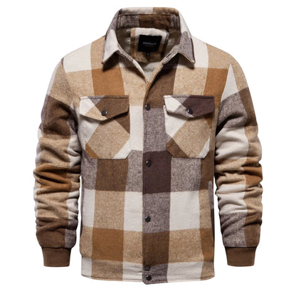 Lars – Sherpa-Lined Flannel Jacket